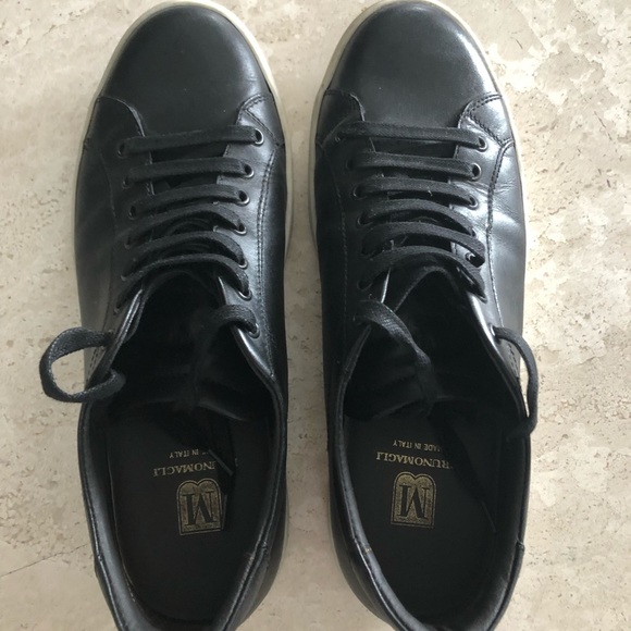 bruno magli westy leather sneaker